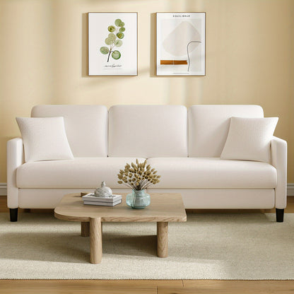 Bankstel – 3-Zitsbank – Sofa – Zitbank – Loungebank – Extra Lang – Hoogwaardig Schuim Kussens – Hardhouten Frame