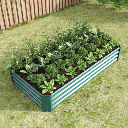 Hoogtebed Tuin – Verhoogd Plantenbed – Moestuinbak – Tuinbak – Bloemenbak – Metalen Plantbak – Stevig Stalen Frame – Zonder Bodem Ontwerp