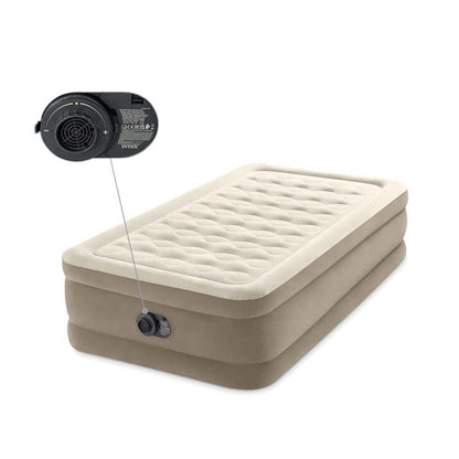 Luchtbed – Opblaasbaar Bed – Slaapmat – Luchtmatras – Opblaasbed – Ingebouwde Elektrische Pomp – 191x99x46 cm – Fiber-Tech & Dura-Beam Technologie