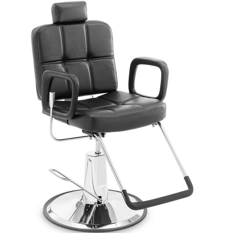 Barber's Cosmetic Chair with Headrest and Footrest Physa KESWICK - Black - QUORE