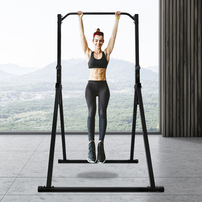 Pull-up Bar – Optrekstang – Krachtstation – Fitnessrek – Inklapbaar – Verstelbare Hoogte 1,75-2,3 m – Carbon Staal Draagkracht 200 kg