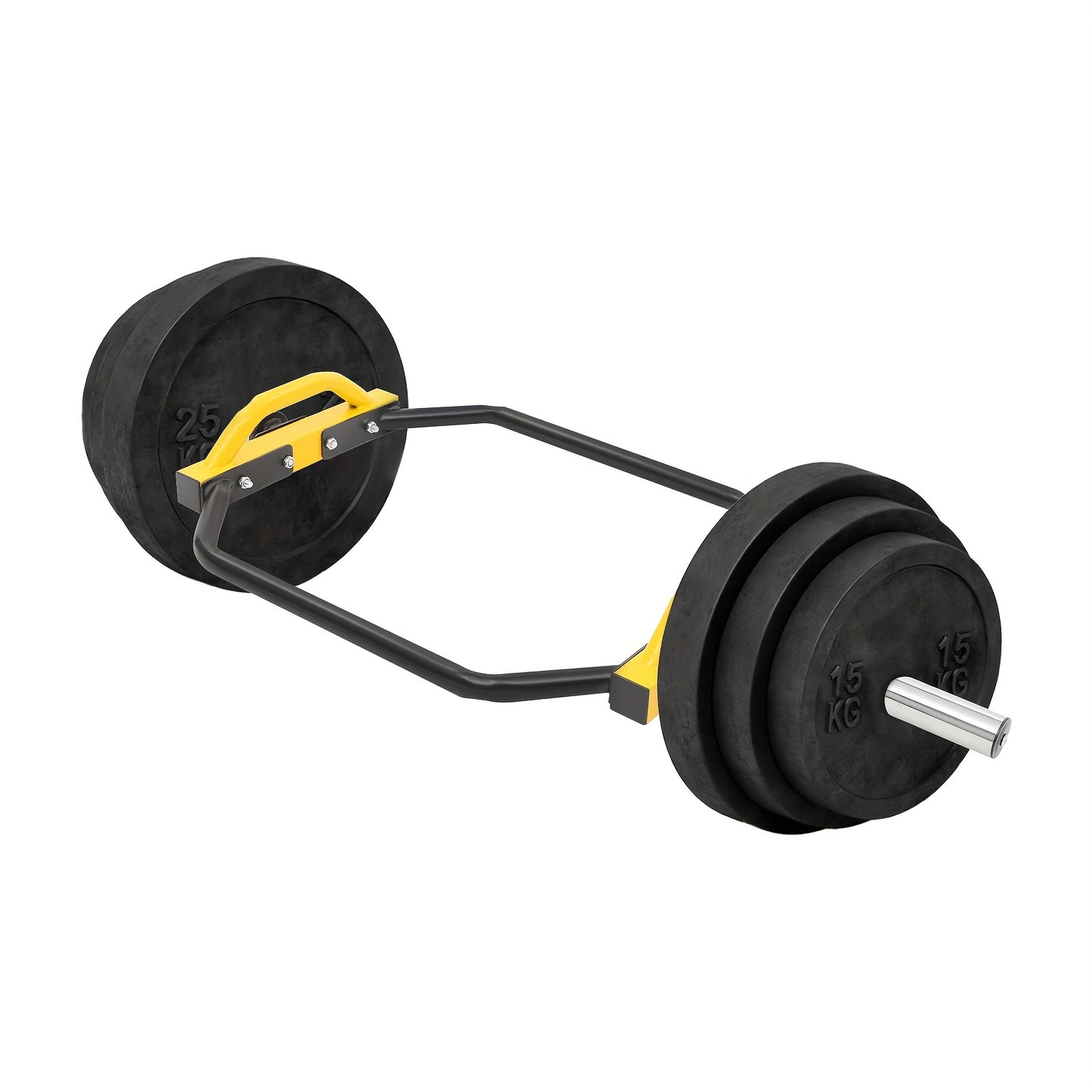 149.69KG Capacity Yellow Hex Dumbbell Bar with Spring Clip Collars, Ergonomic Non-Slip Handles - Ideal for Gym, Home & Workout Use, Personal Fitness Accessory|Secure Grip Dumbbell|Tungsten Steel Bar, Gym Accessories