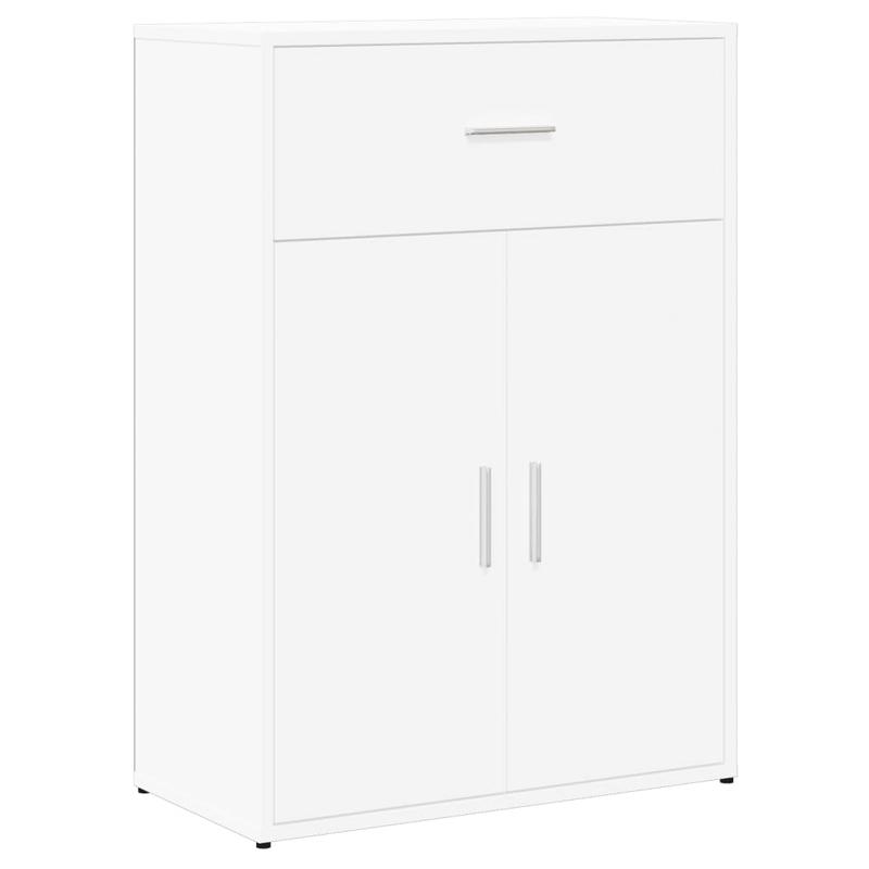 Dressoir – Ladekast – Opbergkast – Tv-kast – Commode – Modern Wit Design – MDF Met Vergrendelbare Deuren – 60x30x84 cm