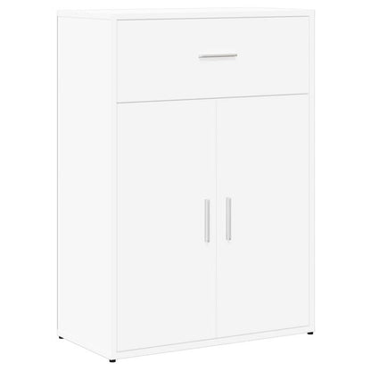 Dressoir – Ladekast – Opbergkast – Tv-kast – Commode – Modern Wit Design – MDF Met Vergrendelbare Deuren – 60x30x84 cm