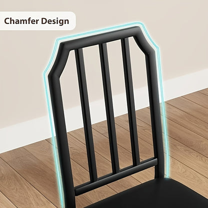 Dining Table for 2 with Ultra Comfortable PU Cushion,  Table and Chairs Set of 2 Chairs for Home Kitchen, Apartment, Dining Room Tables For Small Spaces, Farmhouse Dining Table, Little Table For Kitchen, Table For Living Room