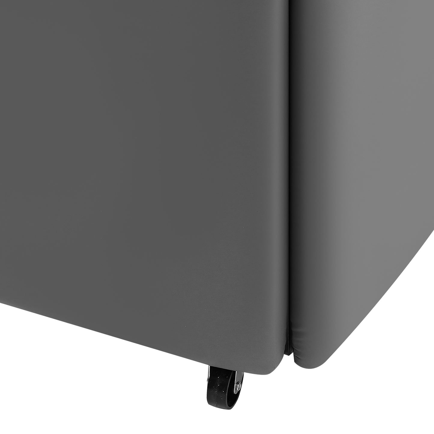 Sofa Poef – Voetenbank – Krukje – Zitzak – Bijzettafel – Multifunctioneel 5-in-1 Design – Memory Foam Comfort – Stevig Carbonstaal Frame – Grijs – Compact & Stapelbaar 46x48 cm