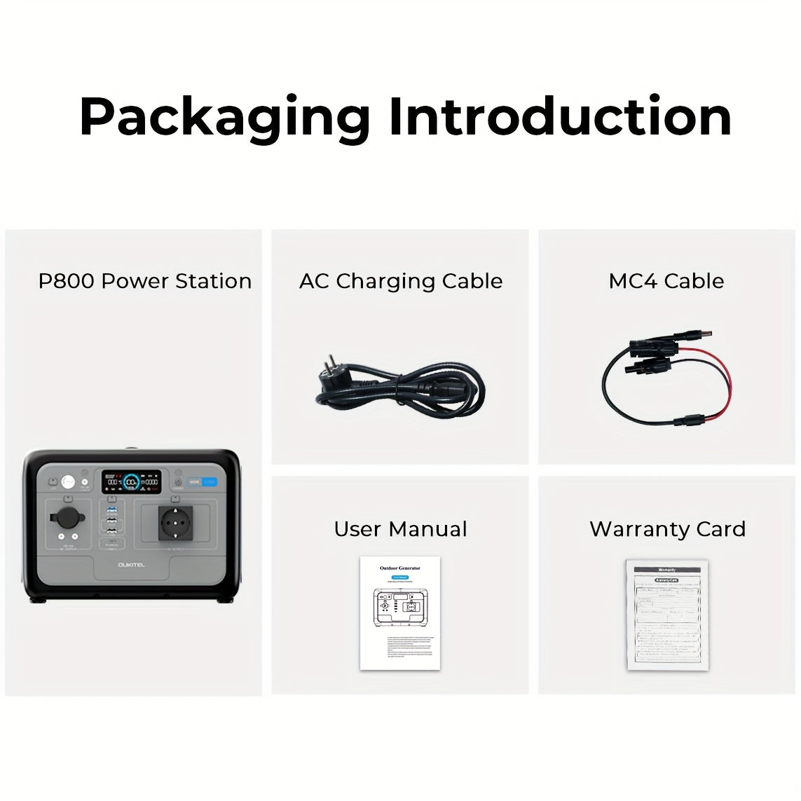 Draagbare Power Station – Mobiele Generator – Noodstroomvoorziening – Zonne-Accu – Energie-opslag – 512Wh Lithium IJzerfosfaat Batterij – Snelladen 1 Uur 500W AC