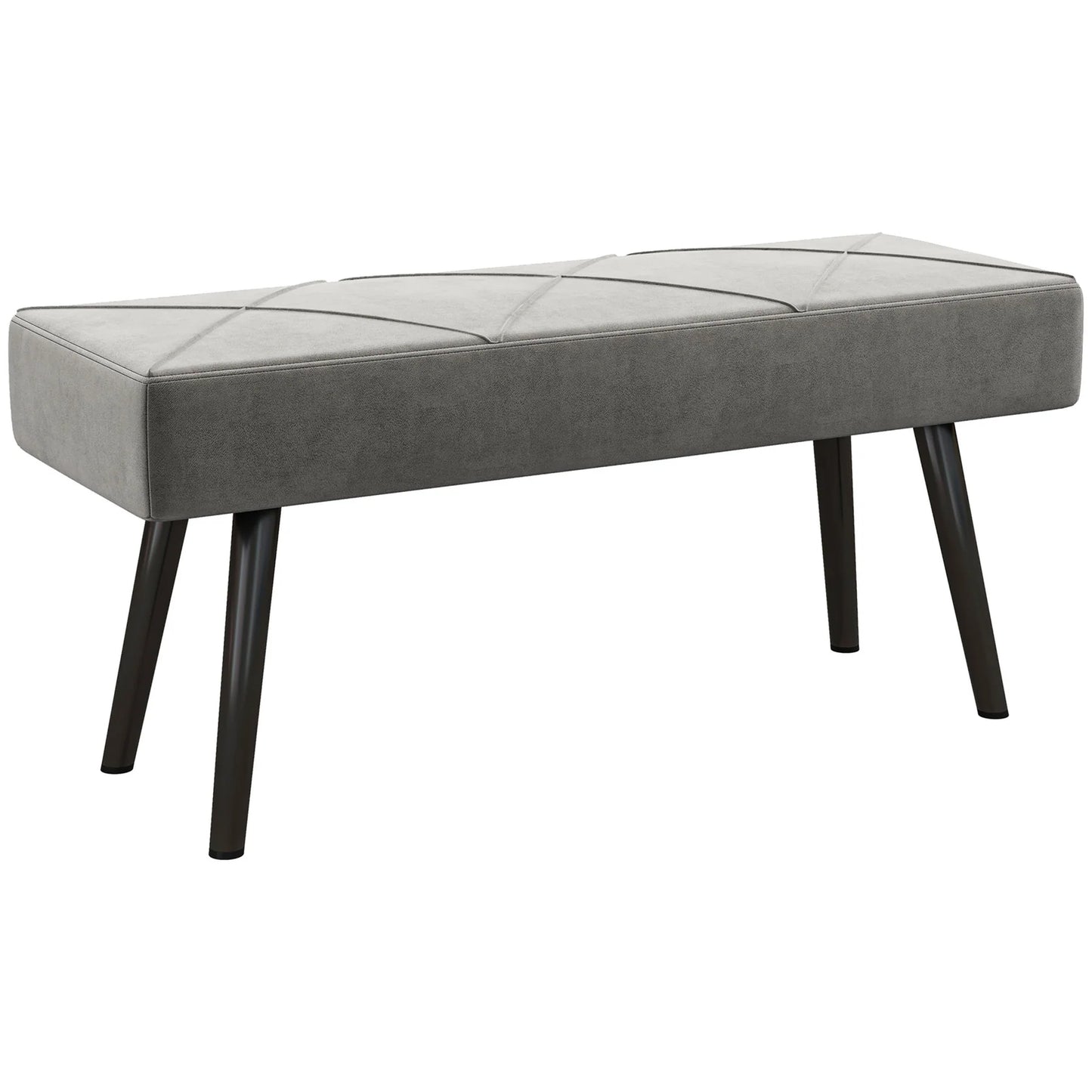 Kussenboxen - Bank - Sofa - Zitvlak - 100 cm x 36 cm x 45 cm - Grijs