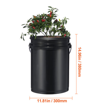Hydrocultuurset – Hydroponics Systeem – Deep Water Culture – Recirculerend Kweekstation – Indoor Tuinsysteem – 4 Emmers 19 Liter – Automatische Watercirculatie