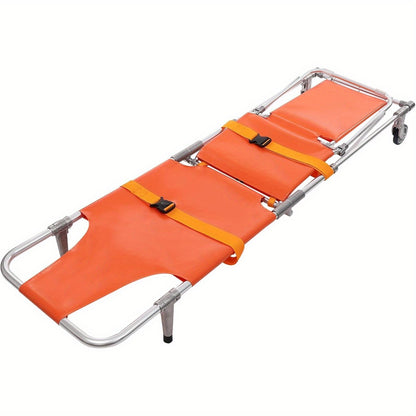 Heavy-Duty EMS Traptstoel – Ambulance Stoel – Draagbaar Stretcher – Reddingsstoel – Medische Transportstoel – Extra Stevig Aluminium – Draagvermogen 159 KG – 4 Wielen Met Veiligheidsgordels