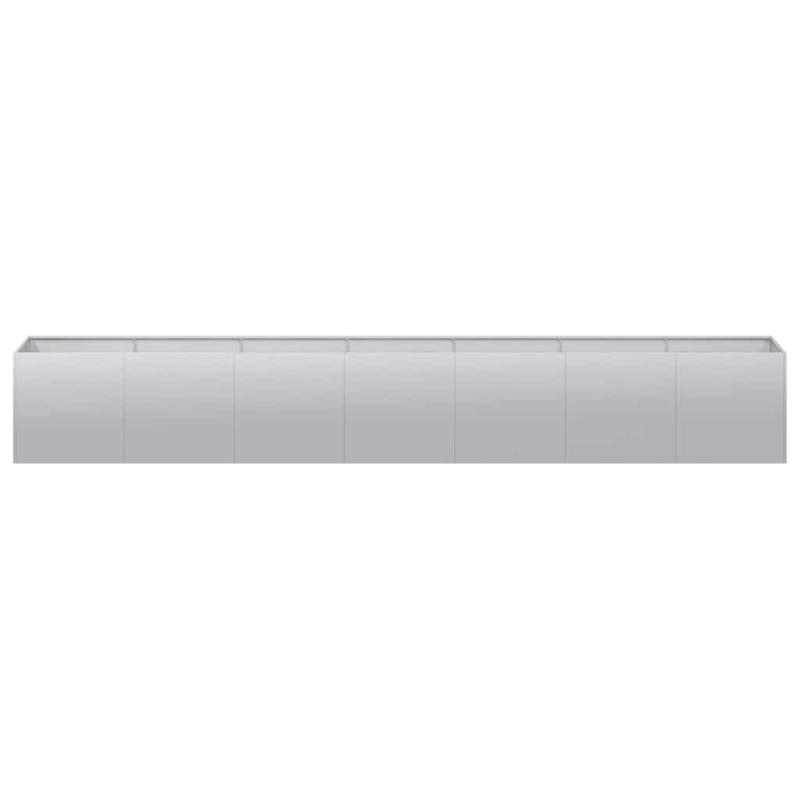 Plantenbak – Bloembak – Tuinbak – Plantenpot – Kruidenbak – Verzinkt Staal – 280 x 40 x 40 cm – Weerbestendig & Duurzaam