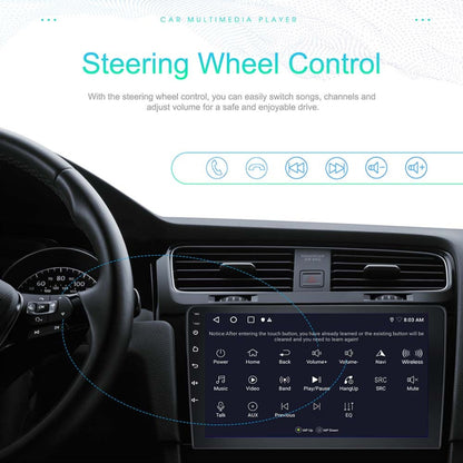 Android Autoradio – 9 Inch Touchscreen – Dubbele Din Navigatie – CarPlay Stereo – Android Auto – 4GB RAM 64GB Opslag – Draadloze Verbinding WiFi GPS