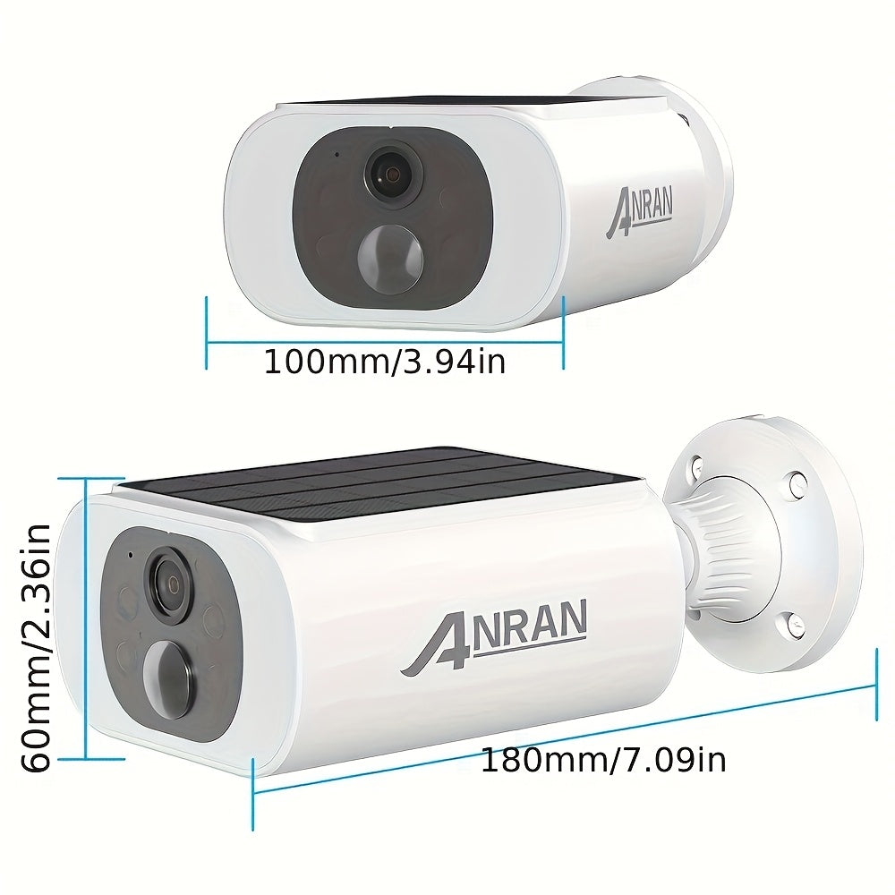 Beveiligingscamera – Camerabewaking – Buitencamera – Draadloze Camera – Bewakingscamera – 2K HD Resolutie – Zonne-energie & Oplaadbare Batterij