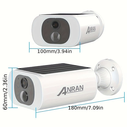 Beveiligingscamera – Camerabewaking – Buitencamera – Draadloze Camera – Bewakingscamera – 2K HD Resolutie – Zonne-energie & Oplaadbare Batterij