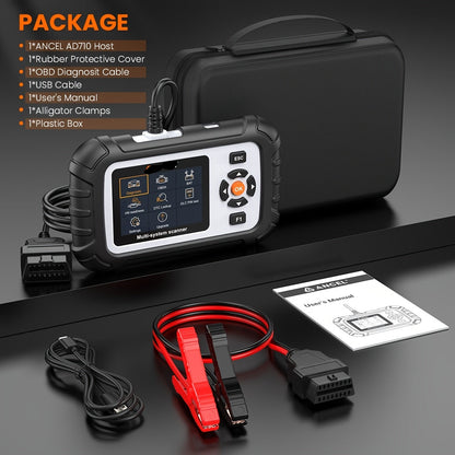 OBD2 Scanner – Codelezer – Diagnosetool – Autodiagnose – Foutcode Scanner – 5 Inch Kleurenscherm – 7 Onderhoudsresets