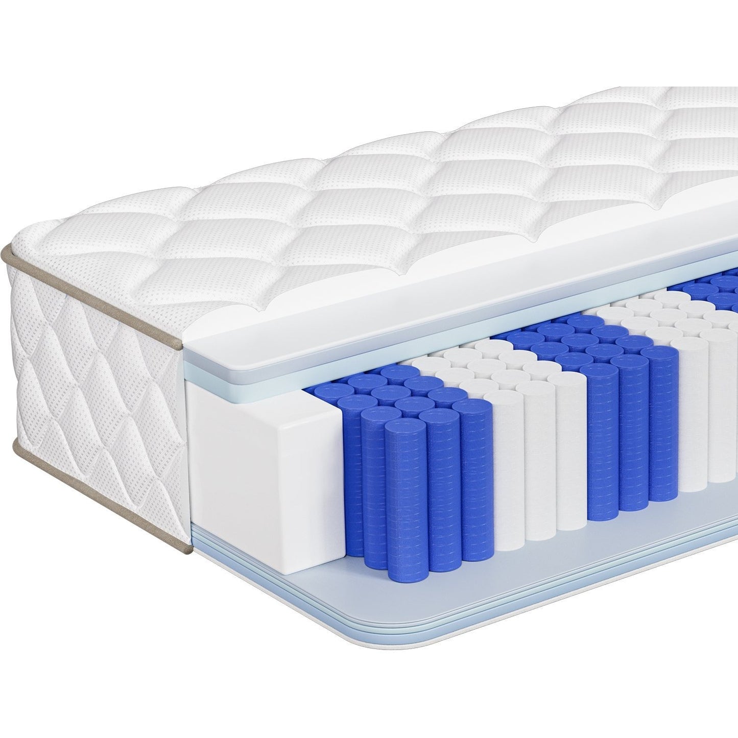 Federkern Mattress 100X200Cm, 22Cm Thick, Noise-Reducing Springs, Comfortable And Breathable.