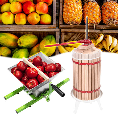 Handmatige Juicer – Fruitpers – Citruspers – Sapcentrifuge – Slowjuicer – 7 Liter Grote Inhoud – Robuust Metalen Ontwerp – Eenvoudig Schoon Te Maken