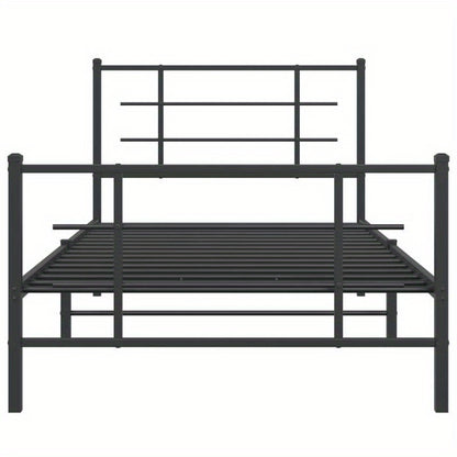 Bedframe – Metalen Bedframe – Verstelbaar Bed – Slaapbank – Bedbodem – 100x200 cm – Robuust Metaal – Eenvoudige Montage