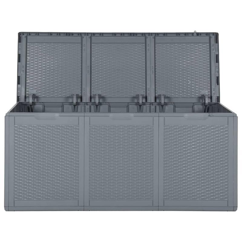 Opbergbox Tuin – Tuinkussenbox – Tuinkist – Tuinopbergkist – Opbergkist Tuin – 270 Liter – Weerbestendig PP-Rattan