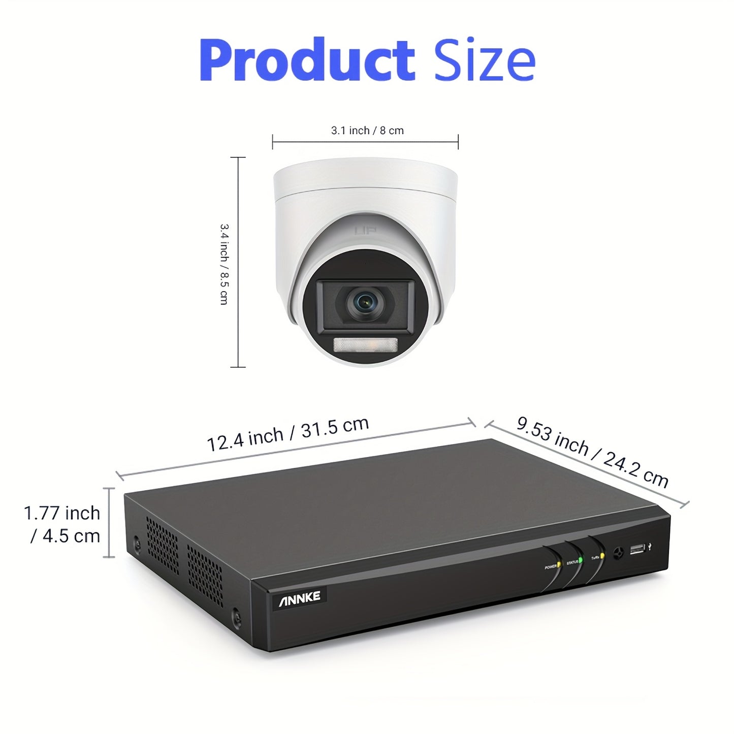 4K Beveiligingssysteem – Bewakingscamera – Veiligheidscamera – PoE Camera – Scameraset – 8MP Resolutie – Smart Dual Light Nachtzicht