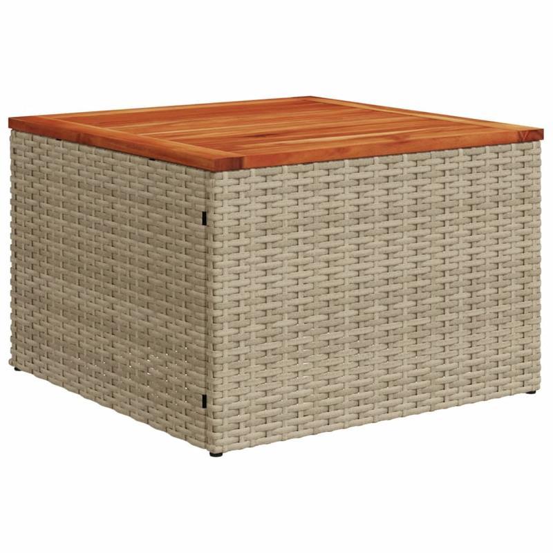 Tuinbank – Loungeset – Tuinmeubel – Schommelstoel – Beige Kussen – 6-Delige Set – Weerbestendig Poly Rattan – Afneembare Wasbare Kussens