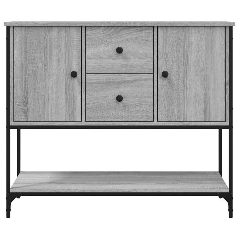 Sideboard 100X36X85 Cm Finished Wood Gray Sonoma