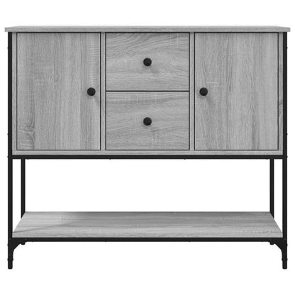 Sideboard 100X36X85 Cm Finished Wood Gray Sonoma