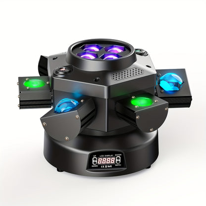 Partyverlichting – Feestverlichting – Stagelicht – Lichtshow – DJ Verlichting – 6-Arms RGBW LED – DMX512 Stuurbaar Met Sterren Effect