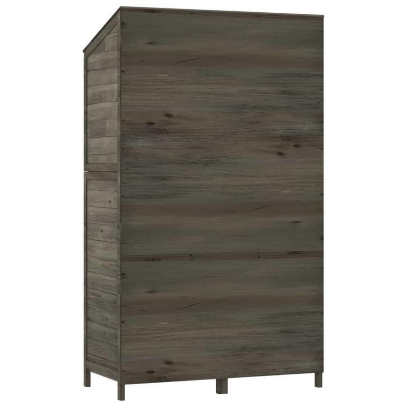 Tuinkast – Tuinberging – Opbergkast – Buitenopslag – Tuinkasten Antraciet – Hoogwaardig Vurenhout – Compact 102x52x174,5 cm