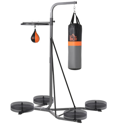 Bokszak Standaard – Bokszakhouder – Punching Bag Stand – Bokspaal – Boksbal – Verstelbare Hoogte 167-187 cm – Inclusief 20 kg Bokszak – Stalen Frame 100 kg Belastbaar