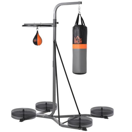 Bokszak Standaard – Bokszakhouder – Punching Bag Stand – Bokspaal – Boksbal – Verstelbare Hoogte 167-187 cm – Inclusief 20 kg Bokszak – Stalen Frame 100 kg Belastbaar