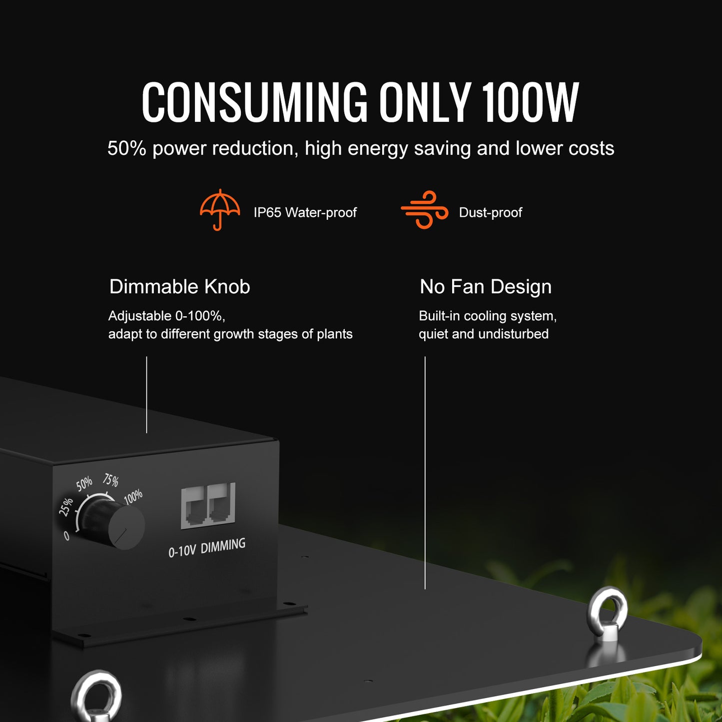 LED Kweeklamp – Groeilamp – Bloeilamp – Plantenlamp – Grow Light – 200W Full Spectrum – Dimbaar – Waterdicht – Lange Levensduur