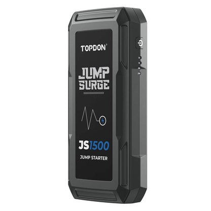 Topdon - JS1500 - Jumpstarter voor Auto - Startkabels - Starthulp - 1000A - 12V - Jumpstarters - Powerbank 10000mAh - Zwart - QUORE