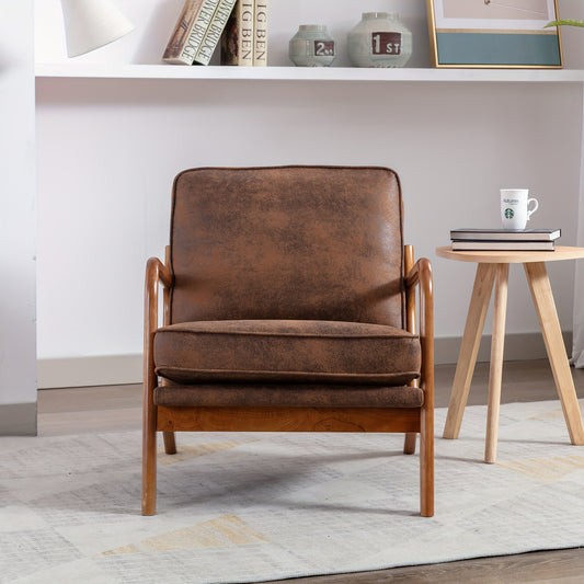 Fauteuil – Loungefauteuil – Armstoel – Relaxfauteuil – Designstoel – Massief Houten Frame – Eenvoudige Montage
