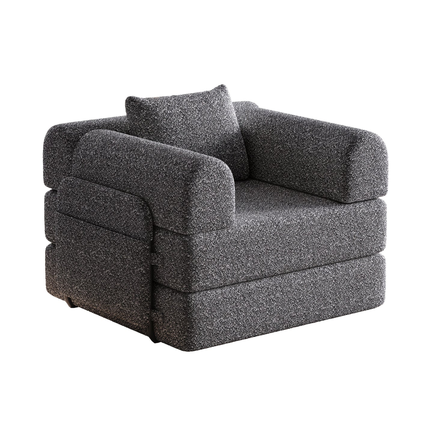 Slaapbank – Bedbank – Sleeperbank – Multifunctionele Bank – Convertible Sofa – Grijs – Ruimtebesparende Bergruimte – Metaalframe Zonder Hout