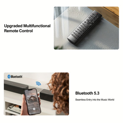Soundbar – Home Theater Speaker – Surround Geluidssysteem – TV Luidspreker – Draadloze Subwoofer – 460W Piekkracht – 7.1 Kanaals Met App Bediening