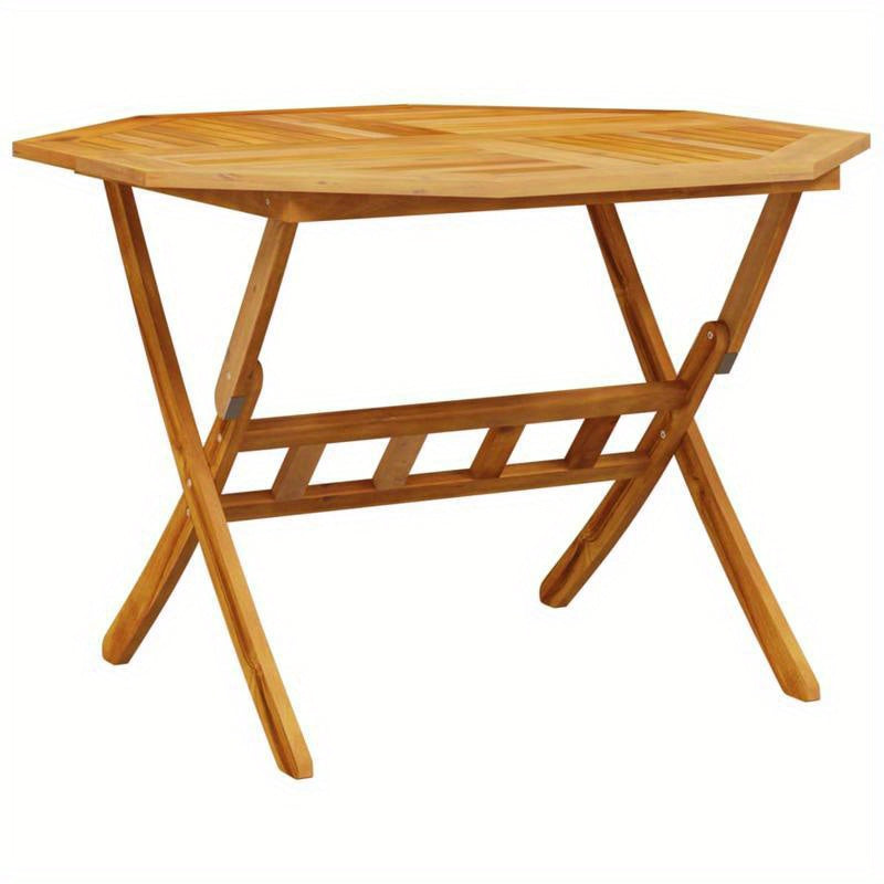 Opvouwbare Tuin- En Picknicktafel – Tuintafel - Opvouwbare Tafel – Kampeertafel – Buitentafel – Acaciahout – Compact – Draagbaar – 110 X 75 Cm