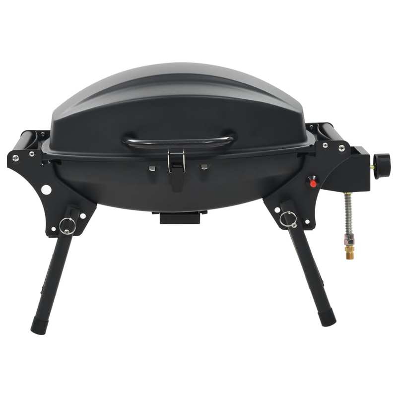 Mobiele Barbecue – Draagbare Grill – Tafelbarbecue – Gasbarbecue – Zwarte Kookplaat – 4,2 kW Brander – Gietijzeren Grillplaat