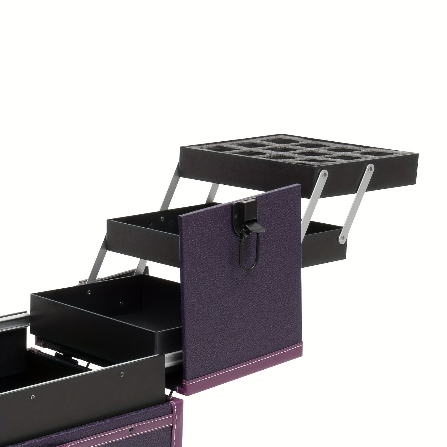 Make-upkoffer – Make-up Train Case – Cosmetica Koffer – Beautycase – Trolley – Stevig Materiaal – Ingebouwde Spiegel