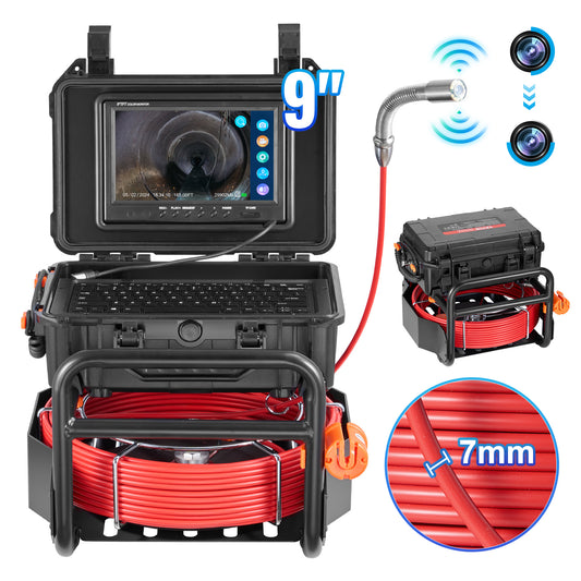 Rioolcamera – Inspectiecamera – Endoscoop – Leidingcamera – Buisinspectiecamera – 50 Meter Kabel – Zelfnivellerende Camera