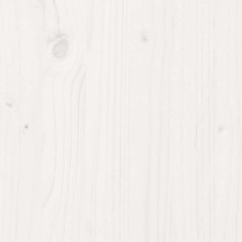 Solide Houten Bedframe – Eenpersoonsbed – Slaapbank – Bedombouw – Bedframe 90x200 cm – Wit – Verwijderbaar Hoofdeind & Voetbord – Geen Matras Nodig – Eenvoudig Te Monteren