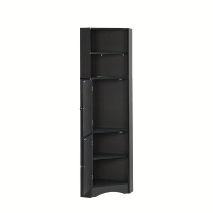 Badkamerkast – Medicijnkast – Badkamermeubel – Opbergkast – Kast Met Opbergruimte – Zwart – Smal Design – Verstelbare Planken