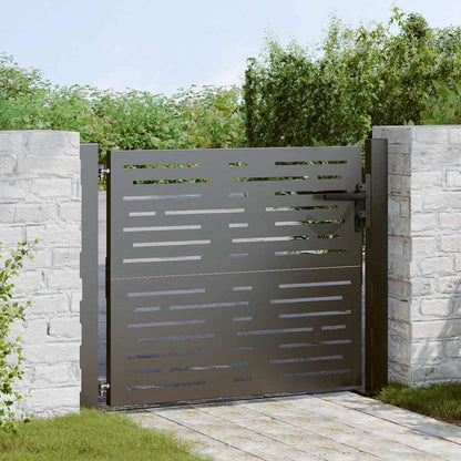 Toegangspoort – Tuinpoort – Beveiligingspoort – Buitendeur – Metaalpoort – 105 x 100 cm – Gepoedercoat Staal – Insteekslot Veilig