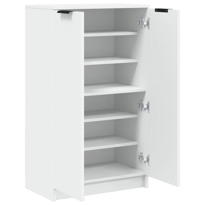 Schoenenkast – Schoenrek – Schoenenopberger – Opbergkast Schoenen – Schoenenkast Wit – Modern Houten Design – Ruime Opbergruimte 59x35x100cm