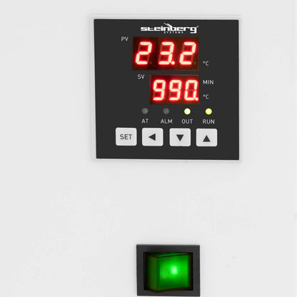 Professioneel Laboratorium Waterbad 36L - Precisie Thermostatisch Waterbad 60x30x20cm met Digitaal Display, Deksel en Afvoerkraan - Temperatuurbereik RT+5°C tot 99°C