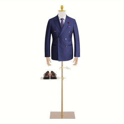 Paspop heren – Etalagepop – Kleermakerspop – Modepop – Mannequin – Verstelbaar 70-130 cm – Stevig kunststof en houten armen