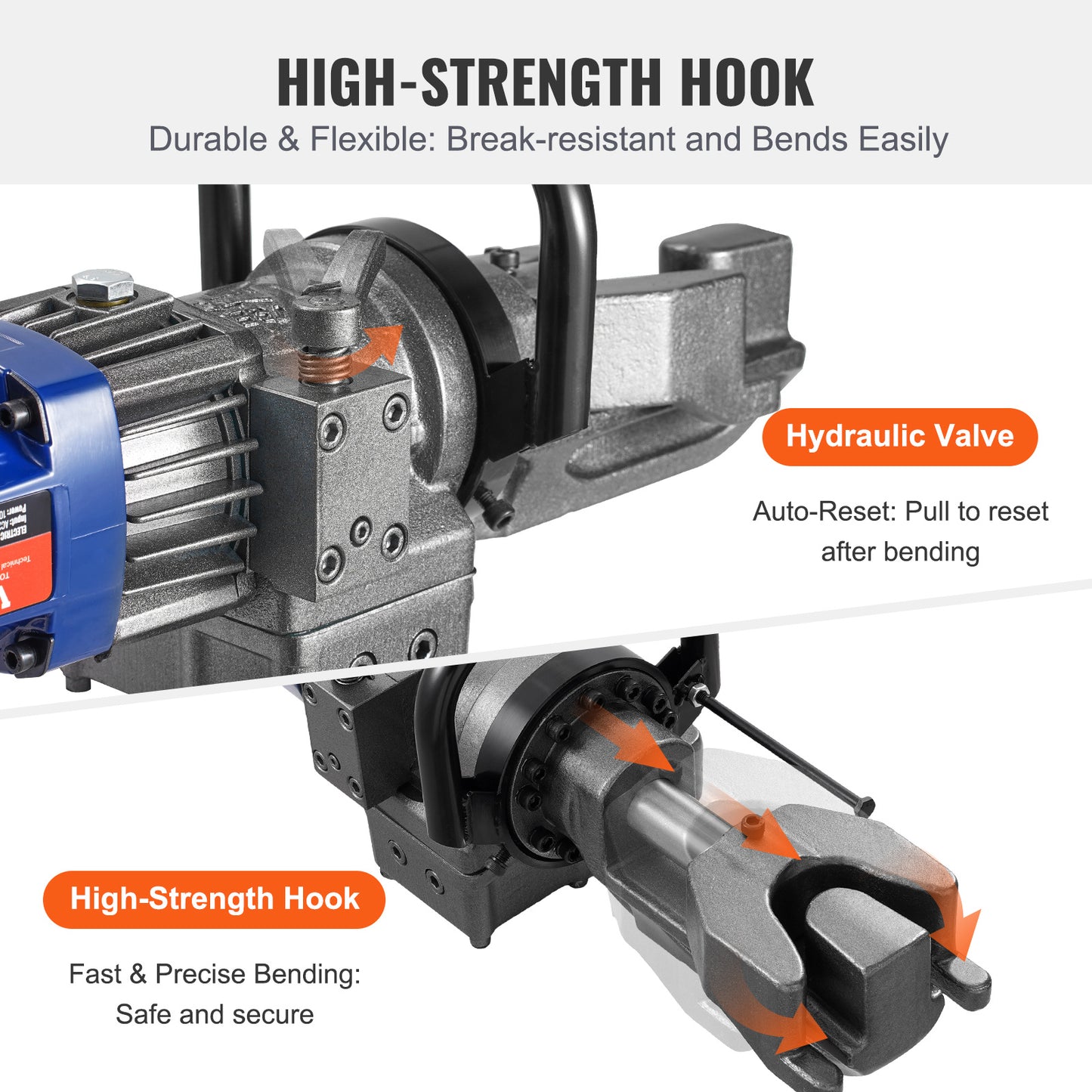 Wapeningsbuiger – Staalbuiger – Pijpenbuiger – Buigtang – Hydraulische Buiger – 1000W Motor – Buigt 6-16 mm Staal