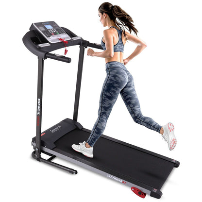 Loopband – Treadmill – Hardloopband – Fitnessapparaat – Inklapbare Loopband Zwart – LCD Display – 4 Verstelbare Hellingshoeken