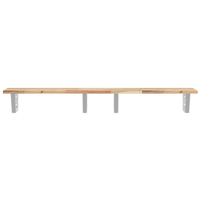 Wandrek – Wandplank – Muurrek – Opbergrek – Plank – Ruimtebesparend Design – Staal Met Acaciahout