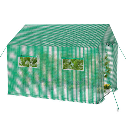 Tuinkas – Kweekkas – Kas – Groeikas – Moestuin Kas – 4,5 x 2 x 2 m – Verzinkt Stalen Frame – Mesh-Bestendige HDPE Cover
